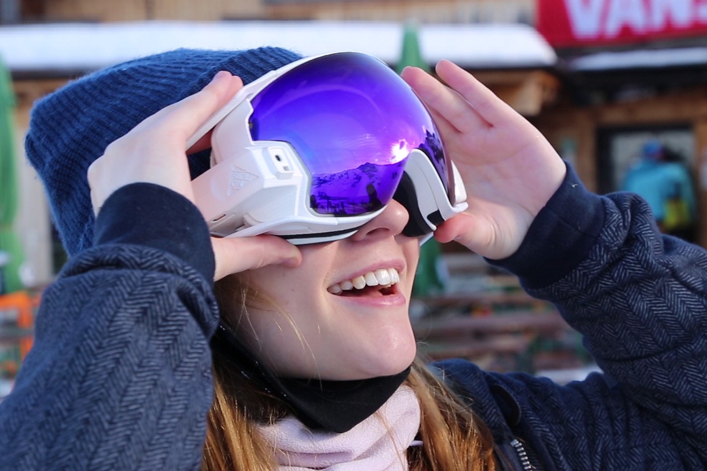 RideOn Augmented Reality Ski Goggles for Snow Sports