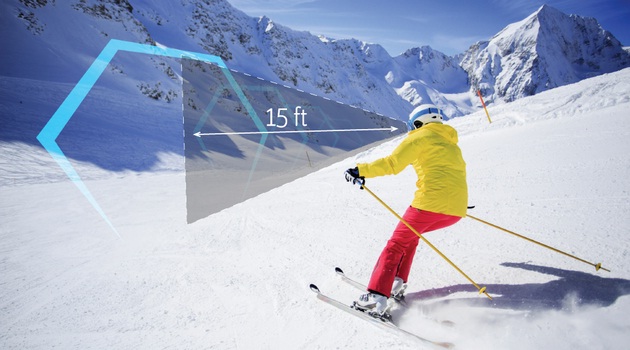 RideOn Augmented Reality Ski Goggles for Snow Sports