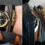 FACA 18k Gold Bracelet with Black Leather (1)