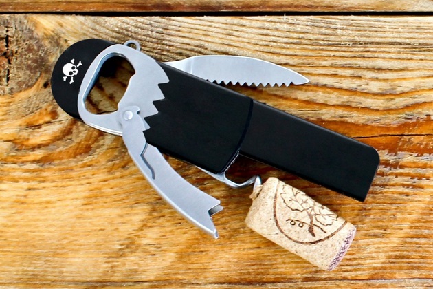 Pirate Bottle Opener and Corkscrew