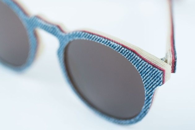 Solid Denim Sunglasses