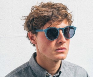 Solid Denim Sunglasses