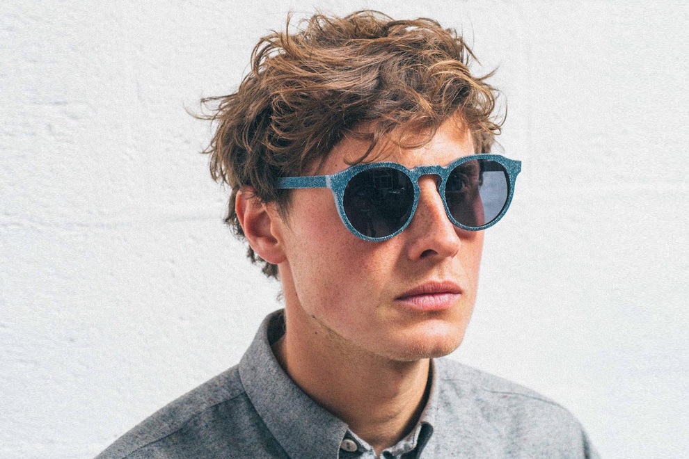 Solid Denim Sunglasses