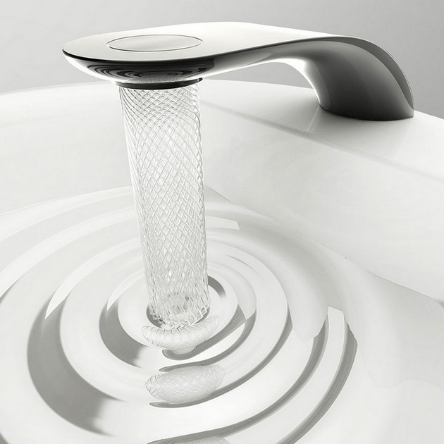 Swirl Faucet Makes Cool Patterns