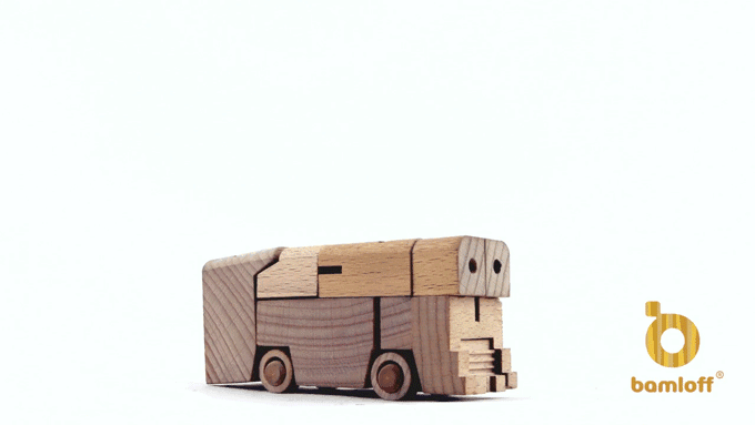 Meet WooBots Creative Wooden Robot Toy (10)