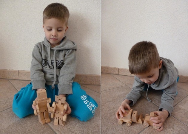Meet WooBots Creative Wooden Robot Toy (8)