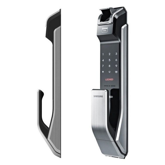 Samsung Digital Door Lock SHS-P718 Fingerprint Push Pull Two Way Latch Mortise (2)