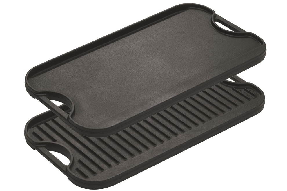 Lodge LPGI3 Cast Iron Reversible Grill/Griddle, 20-inch x 10.44-inch, Black