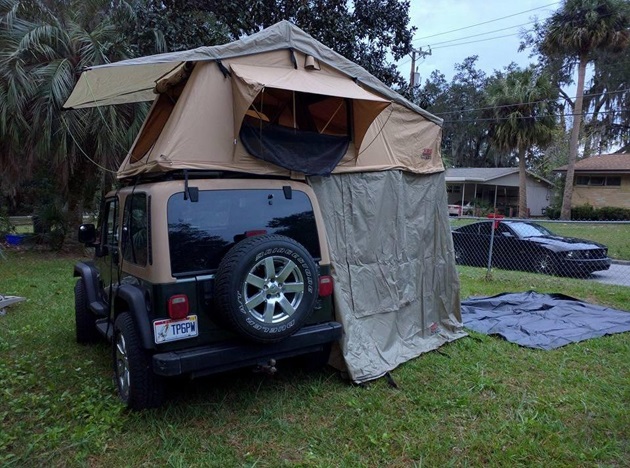 Overland Rooftop Camping Tent with Annex Room (7)