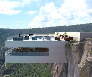 Luxury Cantilevered Restaurant Overhangs Mexico Copper Canyon (3)