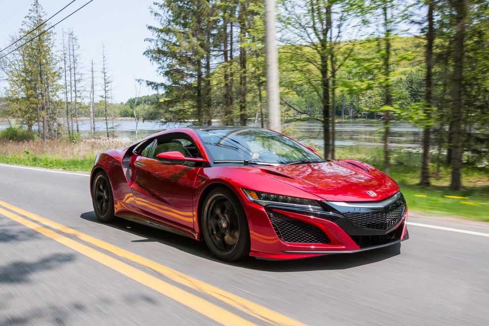 2017 acura nsx on road