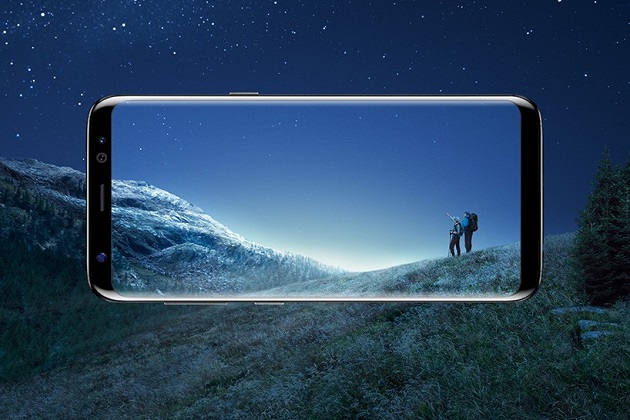 Samsung Galaxy S8 & S8+ front landscape minimal bezel