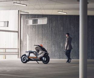 BMW unveils its futuristic concept of self-balancing electric two-wheeler