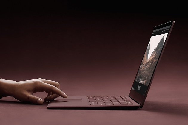 surface laptop burgandy Side view bonjourlife