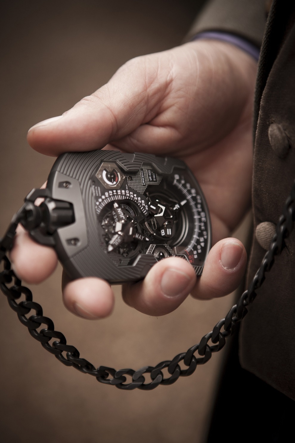 Expensive URWERK UR-1001 TITAN Pocket Watch (6)