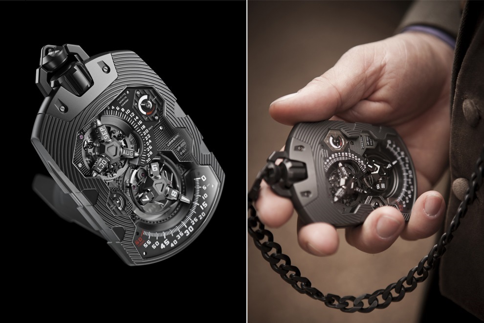 Expensive URWERK UR-1001 TITAN Pocket Watch (4)