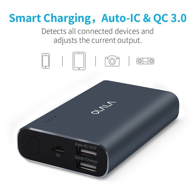 OLALA 10500mAh Aluminum Power Bank with Quick Charge 3.0 (5)