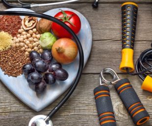 fruits on heart shaped plate